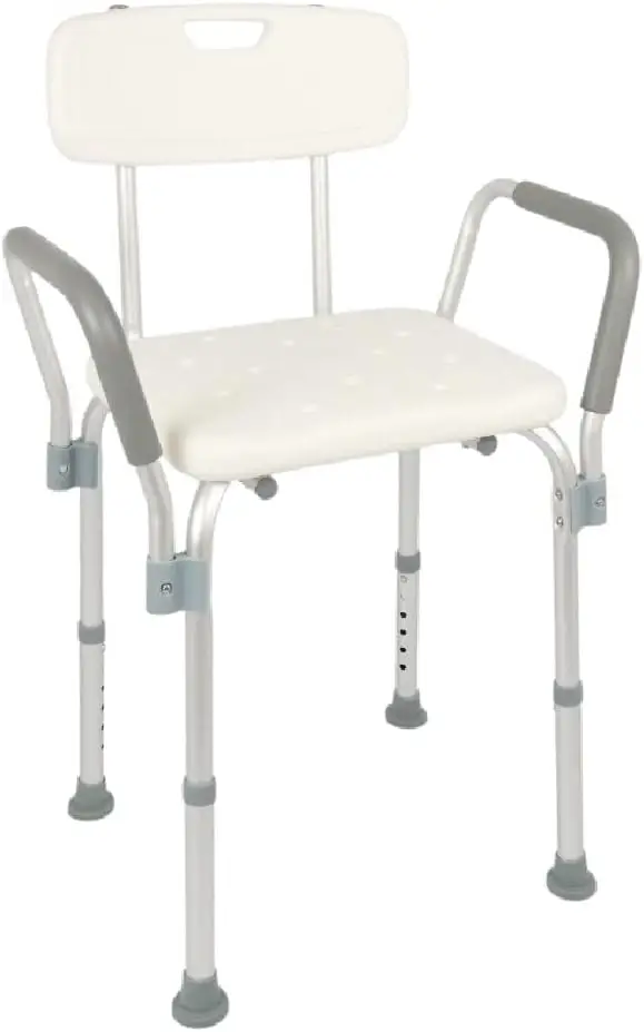 Dellamed Banqueta P/Banho Com Encosto E Braço D3 - Suporte até 135 kg