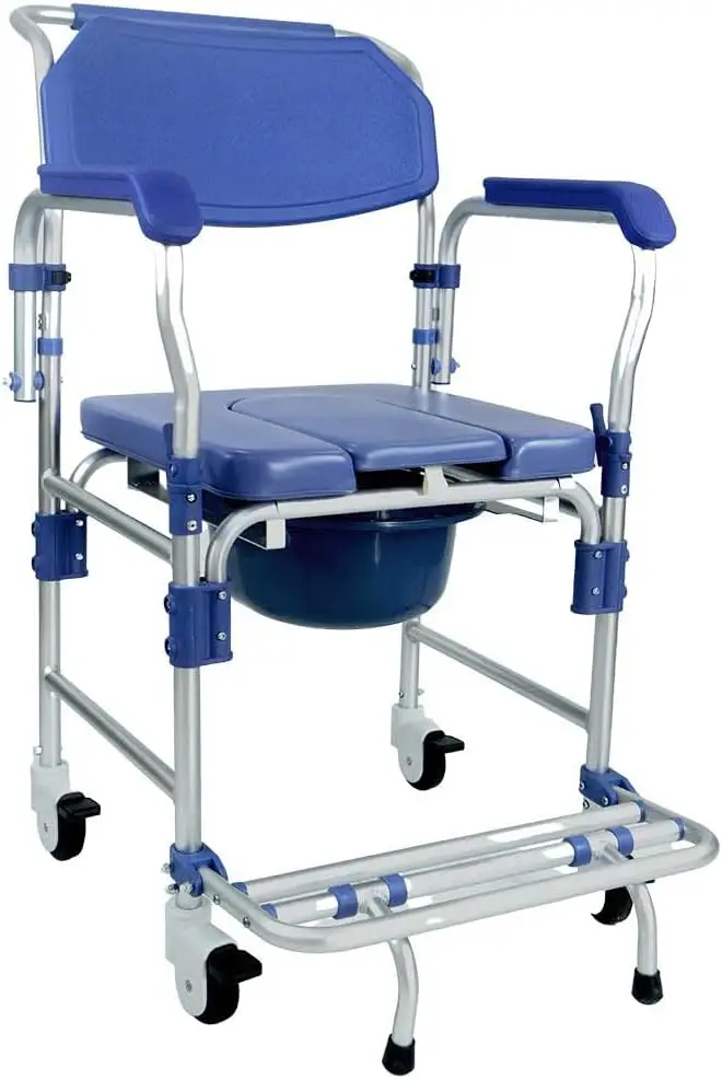 Cadeira de Banho Obeso em Alumínio até 150kg Dellamed D60